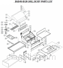 Exploded parts diagram for model: BGB48-BQR (pre 2006)